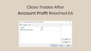 Close trades after account profit reached