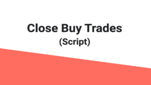 Close Buy Trades MT4 Script